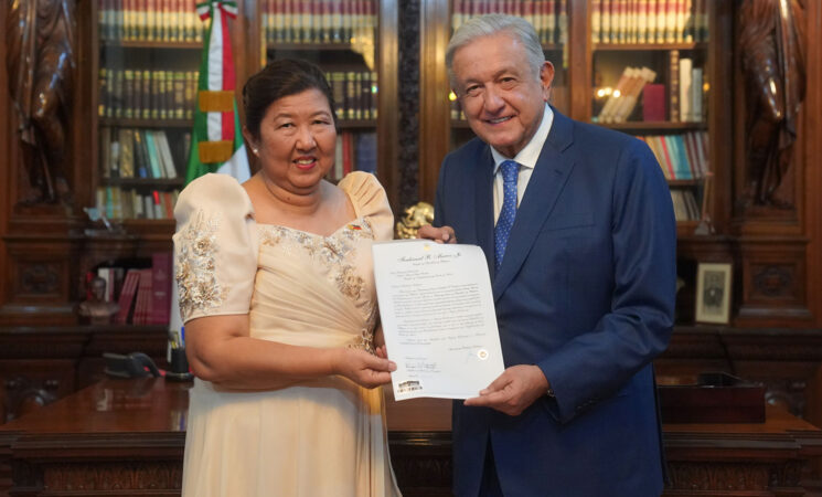 Presidente recibe en Palacio Nacional cartas credenciales de siete embajadores