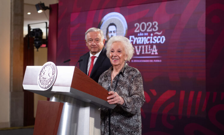 Presidente recibe a Estela de Carlotto, fundadora de Abuelas de Plaza de Mayo