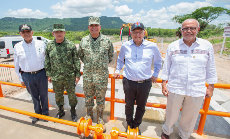 Presidente supervisa construcción del Distrito de Riego Alejandro Gascón Mercado en Nayarit