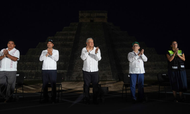 Presidente visita Chichén Viejo en Yucatán; 4T fortalece identidad cultural