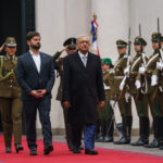 Ceremonia de bienvenida a Chile