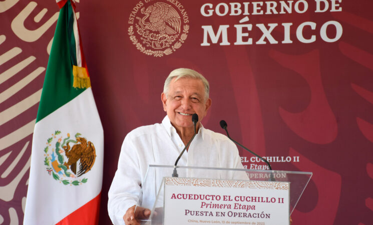 13.09.23 Versión estenográfica. Inauguración de la primera etapa del acueducto El Cuchillo II, desde Nuevo León