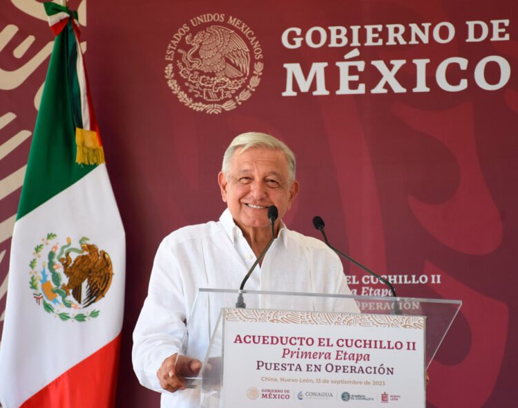 13.09.23 Versión estenográfica. Inauguración de la primera etapa del acueducto El Cuchillo II, desde Nuevo León