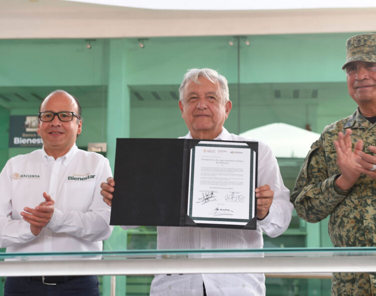 Presidente inaugura en Sinaloa la sucursal 2 mil 749 del Banco del Bienestar; Sedena entrega obra civil de instalaciones