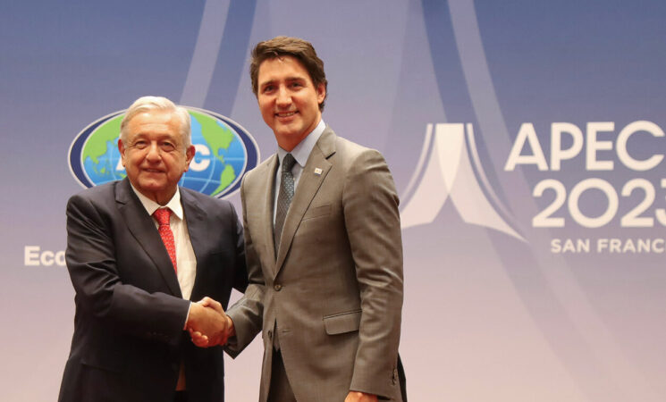 Presidente dialoga con primer ministro de Canadá sobre migración y confianza de inversionistas en México