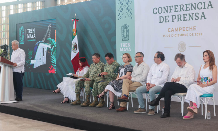 15.12.23 Versión estenográfica de la conferencia de prensa matutina e inauguración del Tren Maya, tramo Campeche-Cancún