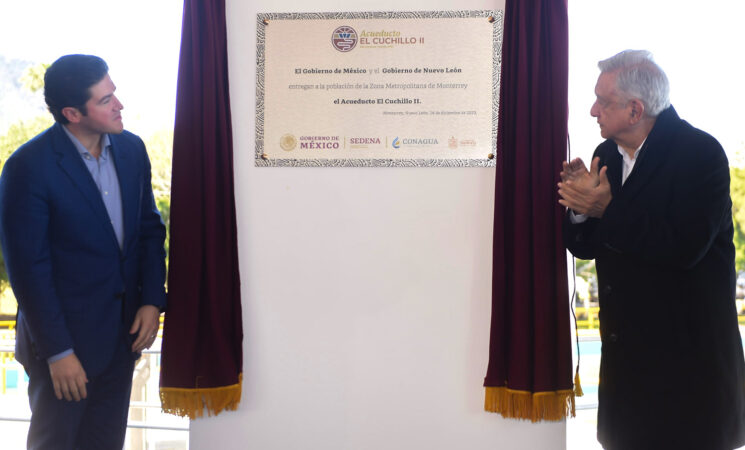 16.12.23 Versión estenográfica. Inauguración del acueducto El Cuchillo II, desde Juárez, Nuevo León