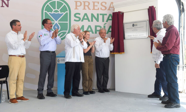 Presidente inaugura presa Santa María en Sinaloa; impulsará autosuficiencia alimentaria y energía limpia