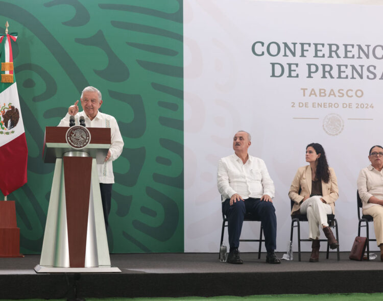 02.01.24 Versión estenográfica de la conferencia de prensa matutina del presidente Andrés Manuel López Obrador, desde Tabasco