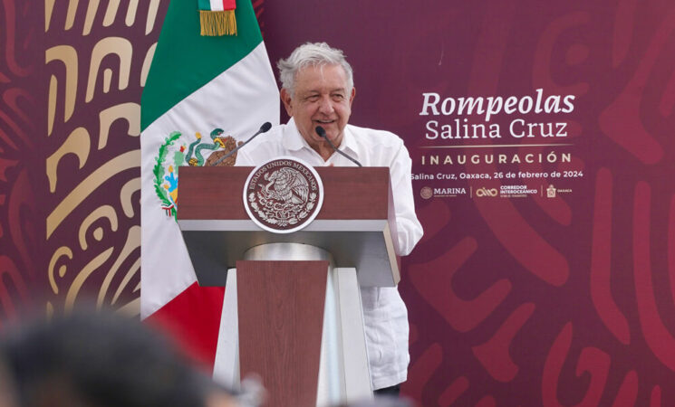 26.02.24 Versión estenográfica. Inauguración del Rompeolas del Puerto de Salina Cruz en Oaxaca