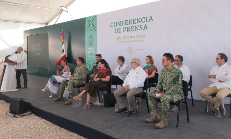 29.02.24 Conferencia de prensa matutina del presidente Andrés Manuel López Obrador, desde Quintana Roo