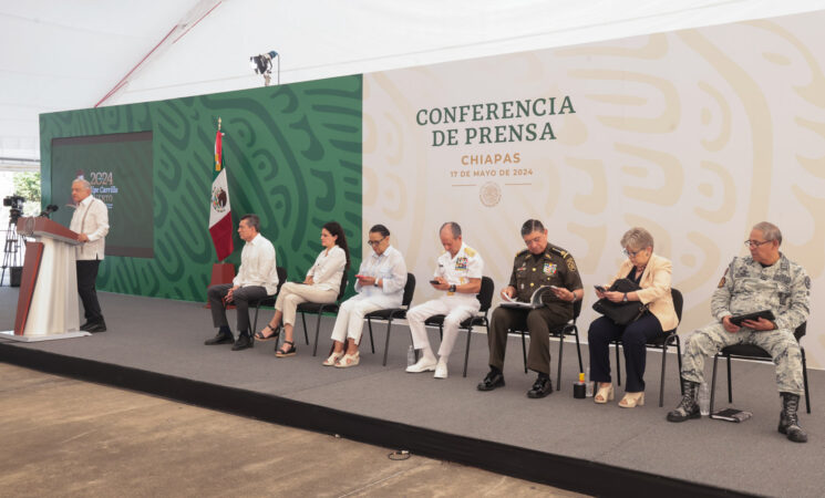 17.05.24 Versión estenográfica de la conferencia de prensa matutina del presidente Andrés Manuel López Obrador, desde Chiapas