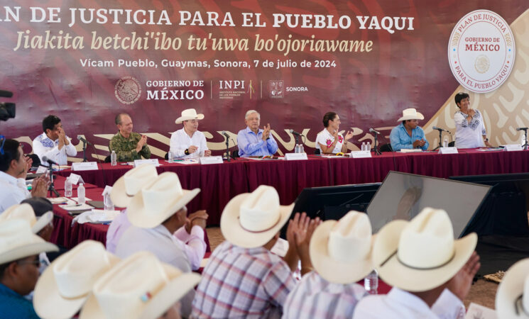 08.07.24 Versión estenográfica. Plan de justicia para el pueblo yaqui, desde Guaymas, Sonora