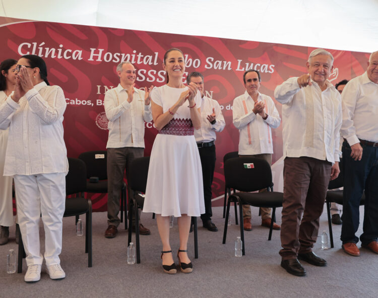 ISSSTE registra abasto histórico en medicamentos; presidente inaugura Clínica Hospital en Cabo San Lucas