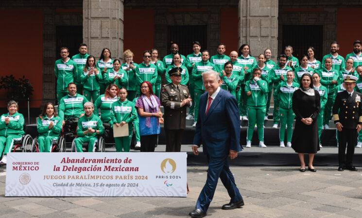 Presidente desea éxito a delegación mexicana en Juegos Paralímpicos de París 2024; “confiamos mucho en ustedes”, afirma