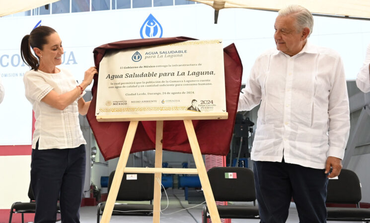 Presidente inaugura segunda etapa de Agua Saludable para La Laguna