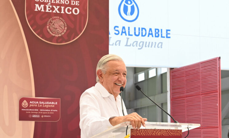 24.08.24 Versión estenográfica. Inauguración de Agua Saludable para La Laguna, segunda etapa, desde Lerdo, Durango