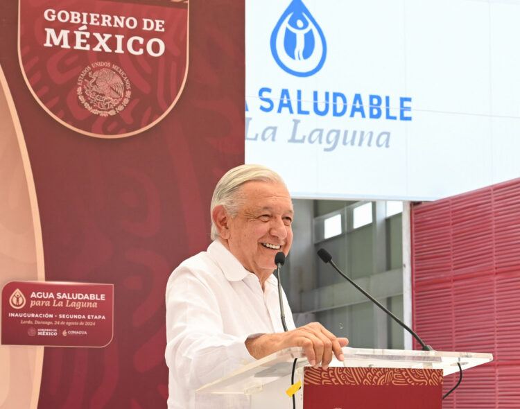 24.08.24 Versión estenográfica. Inauguración de Agua Saludable para La Laguna, segunda etapa, desde Lerdo, Durango