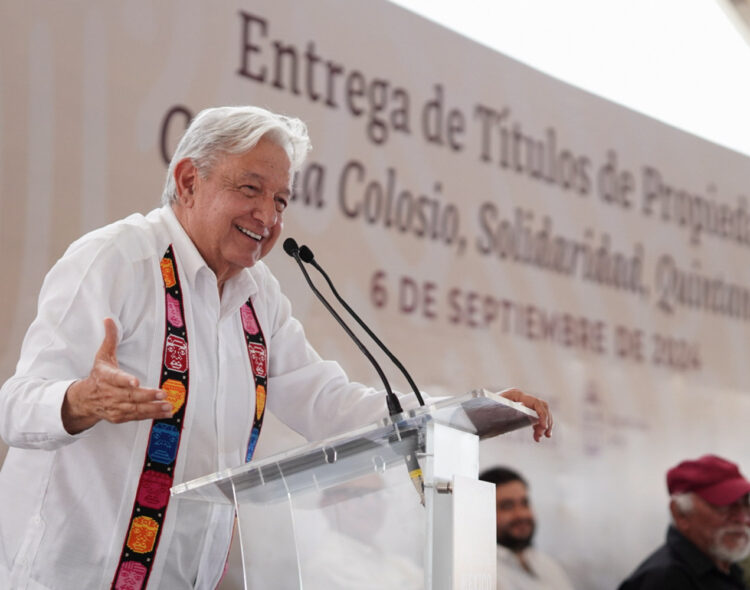 06.09.24 Versión estenográfica. Entrega de títulos de propiedad de la colonia Colosio, desde Solidaridad, Quintana Roo