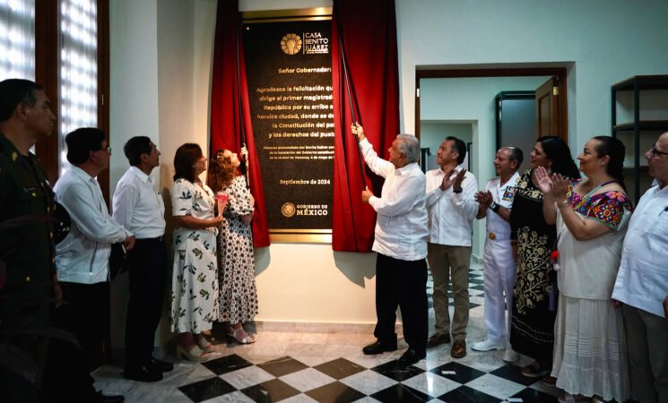 22.09.24 Versión estenográfica. Inauguración del Centro Cultural “Leyes de Reforma”, desde Veracruz