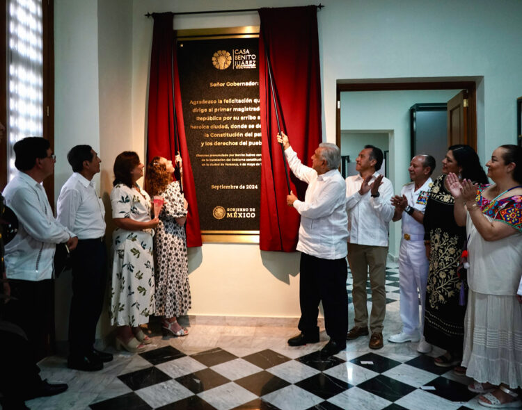 22.09.24 Versión estenográfica. Inauguración del Centro Cultural “Leyes de Reforma”, desde Veracruz